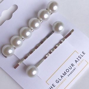 Pearl Barrette Set